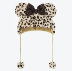 東京ディズニーリゾート ファンキャップ ヒョウ柄 レオパード 茶色