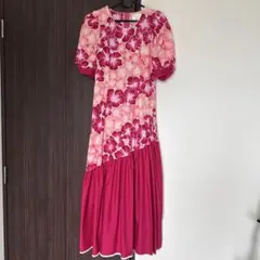 ハワイアン ロングドレス