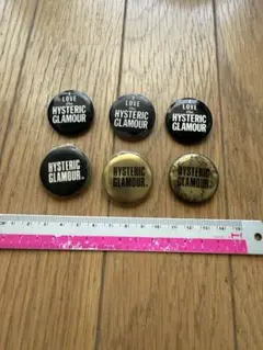【当時物】HYSTERIC GLAMOUR 缶バッジ 6個セットのサムネイル