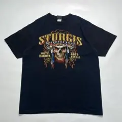 00s リキッドブルー スタージス Tシャツ XL 黒 インディアン☆.8557のサムネイル