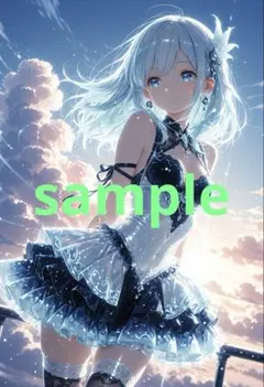 キラキラ　かわいい　イラスト　ポスター　A4サイズ　86