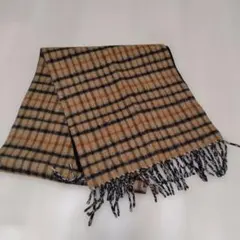 DAKS　チェック柄ベージュマフラー