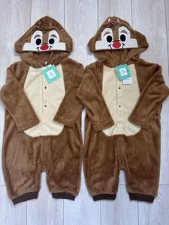 チップ&デール　着ぐるみ 90 ディズニー　なりきりカバーオール
