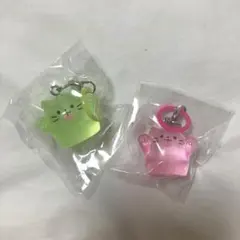 うらめしニャ〜 めじるしチャーム ピンク、グリーン