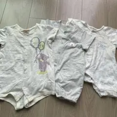 半袖ベビーロンパース 3枚セット まとめ売り 赤ちゃん 60サイズ 70サイズ