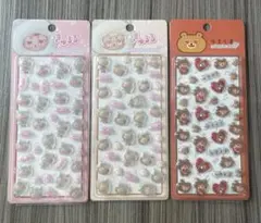 【新品】りるくま&きゅるる　ぷくぷくキャンディーシール3点セット　③