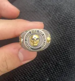 シルバー925 スカルリング 925刻印あり ドクロ メンズリング