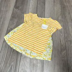 Sunny Landscape ボーダー 花柄 Tシャツ 90cmのサムネイル