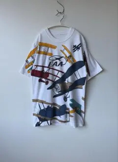90s EAA Cessna plane all over art Tシャツのサムネイル
