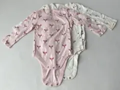 babyGAP キツネ柄・花柄ロンパース 12-18ヶ月