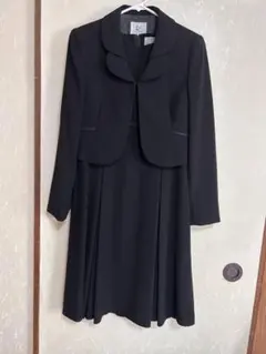 組曲 喪服 礼服 ブラックワンピーススーツ（ジャケット付き）