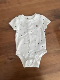 ハート柄 レース襟ロンパース　baby gap 70cm