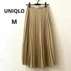 UNIQLO ユニクロ シフォンプリーツロングスカート ベージュ M 春夏秋のサムネイル