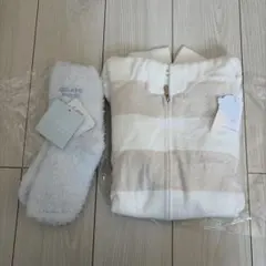 【新品タグ付き】ジェラートピケ フード付きパーカー　靴下