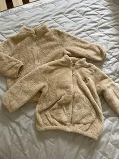 ベージュ フリースジャケット　2点セット