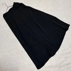 パルコレクション ロングスカート ブラック シンプル フレア レディース M〜L