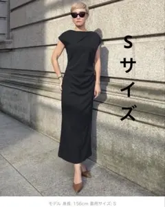 今期完売 JENNE ドレープカットストレッチワンピース - メルカリ