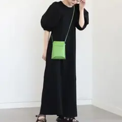 Ray BEAMS パフスリーブ キリカエ ワンピース