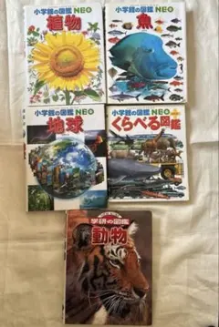 小学館の図鑑NEO 4冊+学研の図鑑