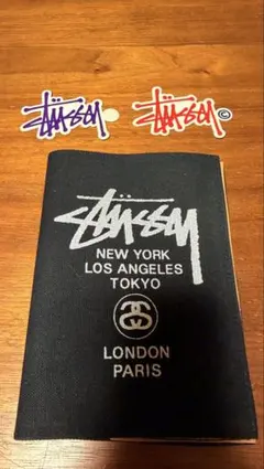 【ノベルティ】Stüssy ブックカバー ステッカー2枚付のサムネイル