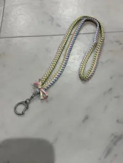 パラコード スマホショルダーストラップ マルチカラー ハンドメイド