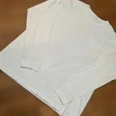 GUㅤ　ベビーウェイトクルーネックT 長袖　白　ホワイト　L ロンT ジーユー