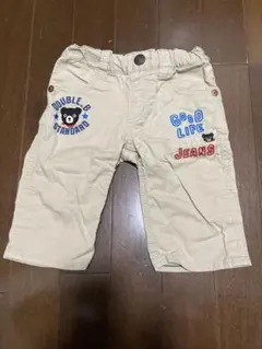 DOUBLE.B ハーフパンツ 100cm ベージュ