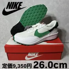 新品 ナイキ ワッフル デビュー ホワイト スタジアムグリーン 26.0