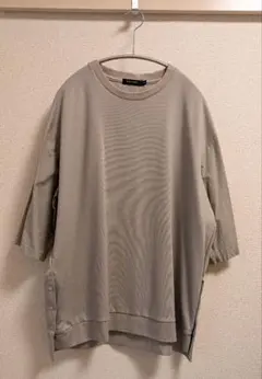 ニコアンド 袖布帛6分袖Tシャツ