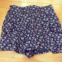 花柄スカート風ショートパンツ