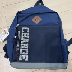 CHANGEロゴ入りネイビーリュック
