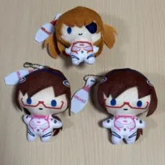 シンエヴァンゲリオン ラウンドワン コラボ ぬいぐるみ 3個セット