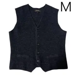 洋服の青山 前開きニットジレ CHRISTIAN ORANI Ｍ　ニットベスト