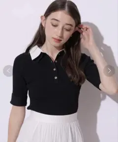 新品 Apuweiser-riche シャツレイヤードリブニット