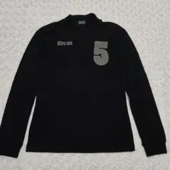 パーリーゲイツ　レディース　長袖モックネック　シャツ　トップス　黒