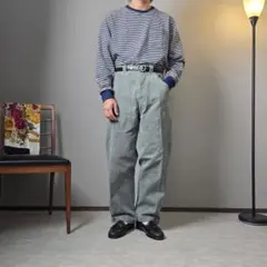 50sVintageスイス軍デニムワークパンツミリタリージーンズW32L30のサムネイル