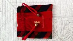 Roberta di Camerino 赤いベロア巾着袋