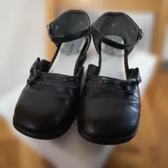 ブラックリボン付きフォーマルシューズ22.0