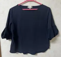 alpha cubic ネイビー　トップス