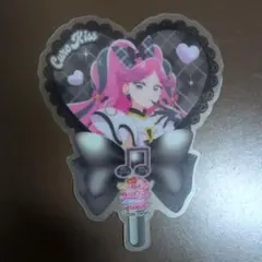 映画キミとアイドルプリキュア♪　入場者特典　キュアキッスのうちわ型クリアカード