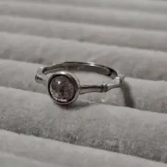 Natural stone ring: Rutile Quartz