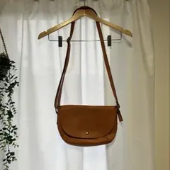 fes 本革　ショルダーバッグ　キャメル