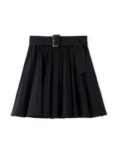 snidel スナイデル　プリーツスカート ベルト付き 黒
