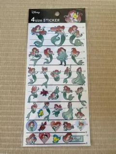 ディズニー アリエル 4サイズ ステッカー