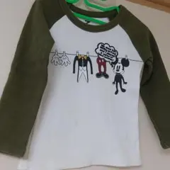 今だけお値下げ中★☆ミッキーマウス風 長袖Tシャツ 100～110㎝ 細身です
