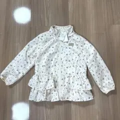 新品　petit main 撥水加工　ウインドブレーカー　チェリー130cm