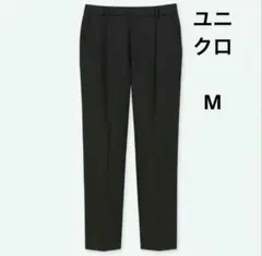 UNIQLO ユニクロのEZYアンクルパンツ　M レディースパンツ　ブラック