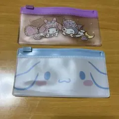 サンリオキャラクター ジッパーポーチ2点セット