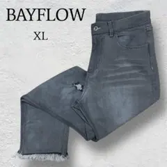 【SALE 美品 傷汚れなし】BAYFLOW XL グレー デニムパンツ 古着
