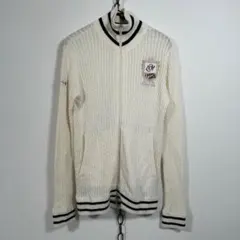 ZOY 長袖 カシミヤ15% ニットジャケット ゴルフウェア サイズ36のサムネイル